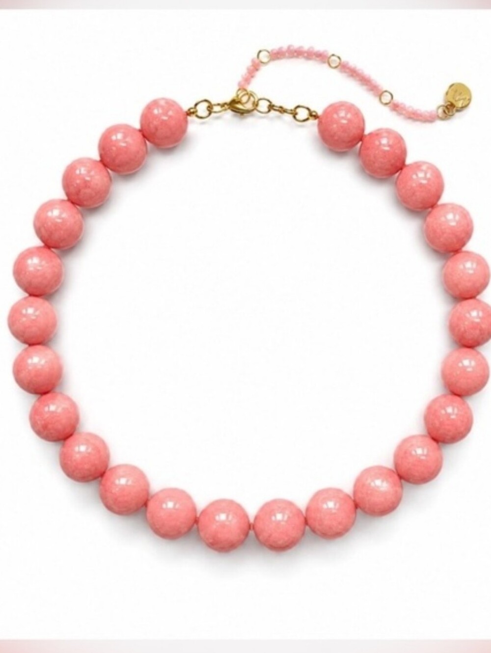 NWOT Myamar Rose Quartz Beaded Necklace